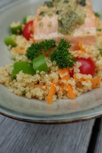 Laks med quinoa