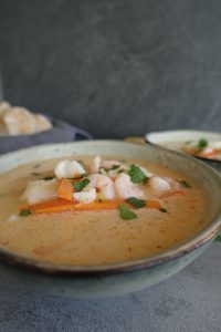 Fiskesuppe med red curry