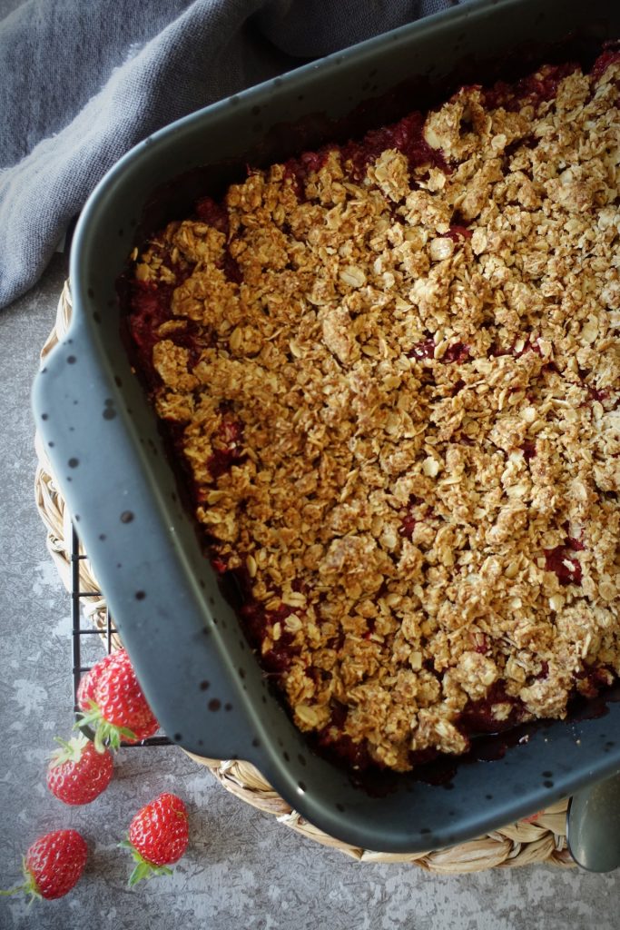 Jordbærcrumble