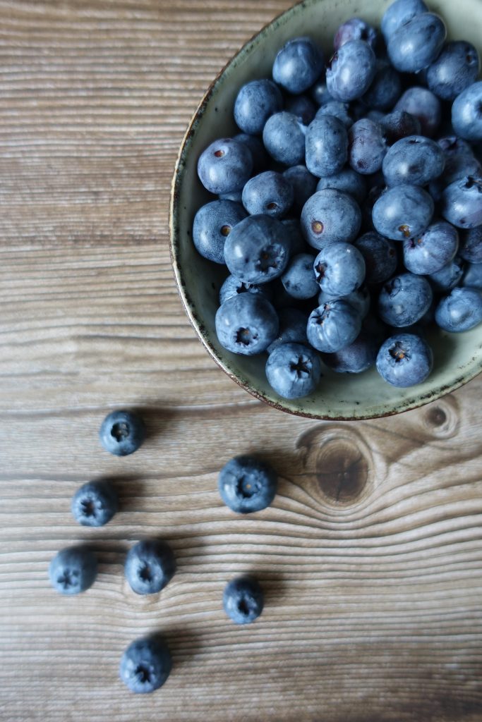 Smoothie med blåbær og peanøttsmør